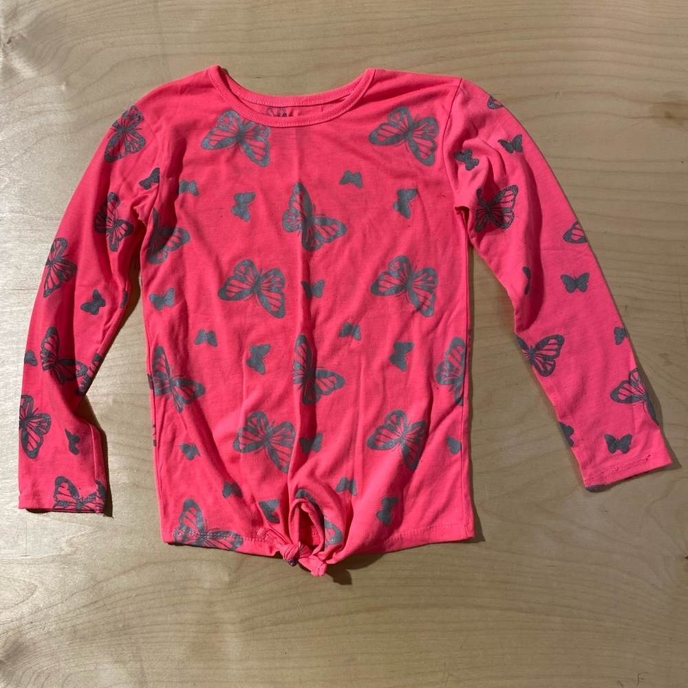 Bobbie Brooks Pink Butterfly Tee 6/6X (PE)